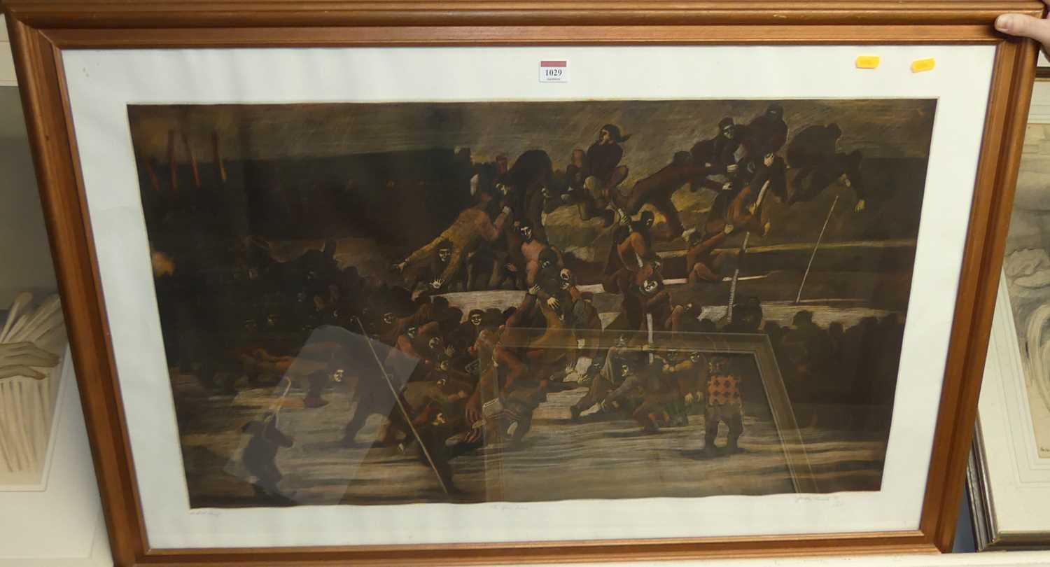 Geoffrey Ricardo - The Game In Seine, artist proof, aquatint, signed titled and dated '90 in