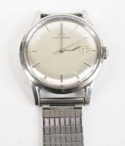 A gent's Movado steel cased automatic wristwatch, having Sub-Sea 28-jewel Kingmatic movement,