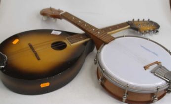 A Nashville mandolin; together with a Musima banjolele (2)