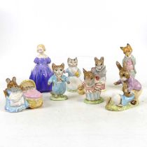A collection of Beswick Beatrix Potter animal figures; together with a Royal Doulton figure of