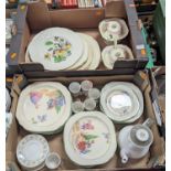 Mixed ceramics to include a Hampton Ivory Lilac Time pattern part dinner service