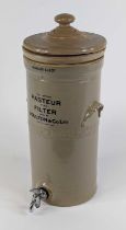 A Doulton stoneware water filter, height 51cm