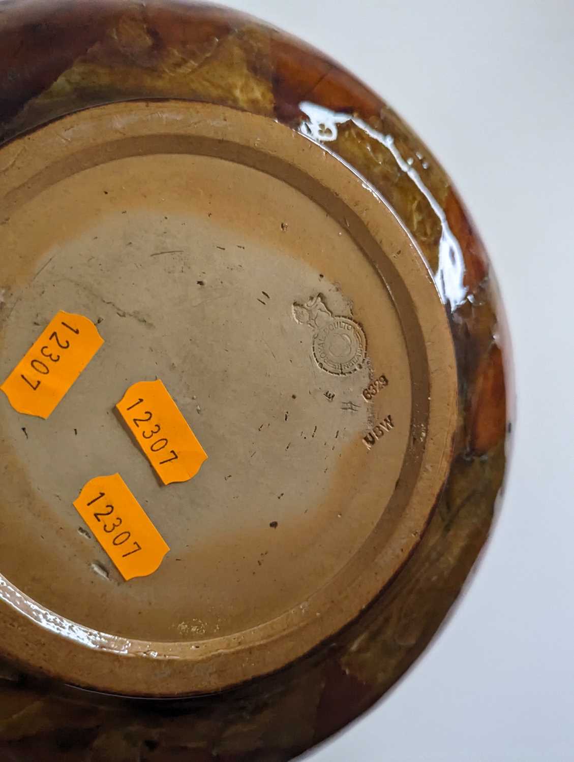 A Royal Doulton Autumn Leaves pattern stoneware table bowl, impressed marks to the underside, dia. - Image 2 of 2