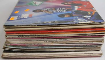 A collection of vintage 12" vinyl records, to include Kool & The Gang Celebrate, Connie Francis