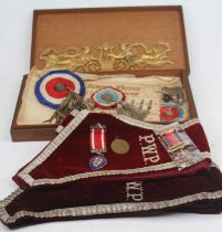 The Order of the Sons of Temperance silver and enamelled medal presented to Brother J.W.T. Waits,