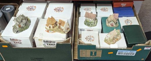 A collection of Lilliput Lane cottage ornaments, to include Preston Mill and Cobbler's Cottage No