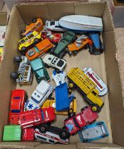 A collection of diecast model vehicles to include Majorette and Corgi