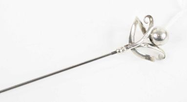 A George V silver hat-pin by Charles Horner, Chester 1913, 14cm