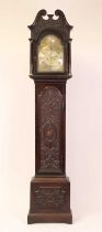 George Clarke of Leadenhall Street, London, mahogany long case clock, the mahogany case with