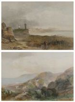 James Vivien de Fleury (1847-1902) - Pair; Plemont Point, Jersey, and St Servan, Brittany,