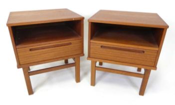 Nils Jonsson for Tørring Møbelfabrik - a pair of 1960s Danish lamp tables produced by HJN Møbler,