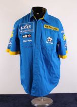 Formula 1 interest, a Renault team shirt from the 2005/2006 season, signed by Fernando Alonso and