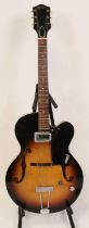A circa 1961 Gretsch "Clipper" electro-acoustic guitar, model No. 6186, serial No. 40330, in