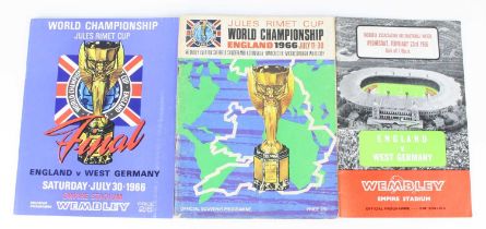 A World Championship Jules Rimet Cup Final Souvenir Programme, England v West Germany Saturday