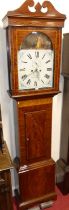 G. Bickerton of Kidderminster - an early 19th century mahogany longcase clock, having a 14"