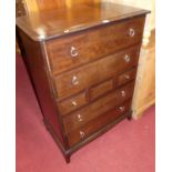 A Stag Minstrel chest of three short and four long drawers, width 82cm