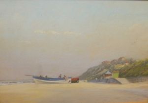 Tom McArthur - A Day by the Sea, watercolour, signed lower left, 22x29cm, Don Macaree - Harbour