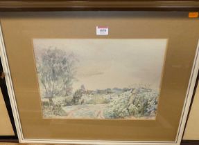 JA Hamilton - landscape scene, watercolour, signed and dated lower right, 1963, 27x37cm
