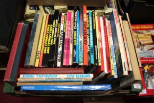 A large collection of 40 Science fiction annuals and books from the 40's to 80's, Comprising 13