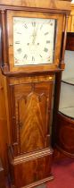 D. Collier of Eccles - a circa 1830 mahogany longcase clock, having a 14" painted square dial with