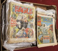 A collection of DAN DARE eagle comics from 1983 -1986