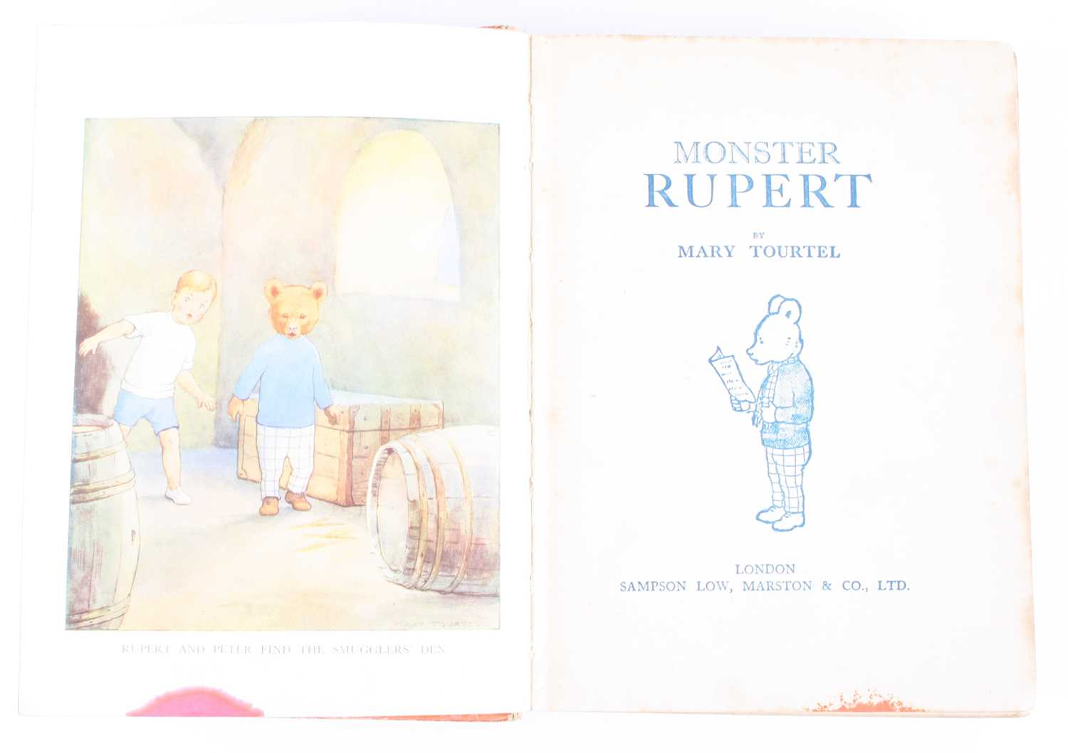 Tourtel, Mary: Monster Rupert, London Sampson Low, Marston & Co., Ltd., N/D circa 1934, orange - Image 2 of 4