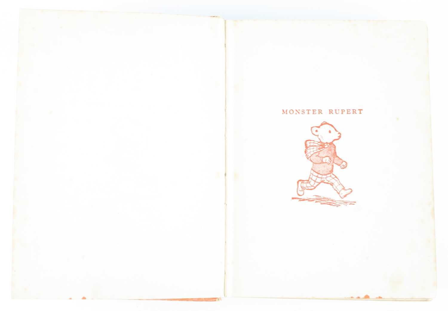 Tourtel, Mary: Monster Rupert, London Sampson Low, Marston & Co., Ltd., N/D circa 1934, orange - Image 3 of 4