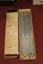 A collection of glass barometer tubes, mainly containing mercury Please note that we cannot post