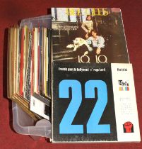 A collection of vintage LPs, to include Bee Gees Blue Mink and Creedence Clearwater Revival