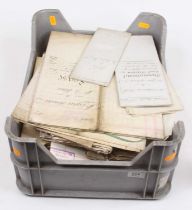 A collection of antique legal documents