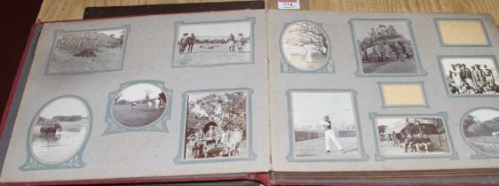 Two albums of vintage photographs, mainly portraits