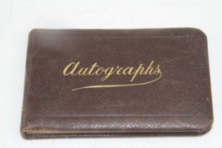 An autograph album dating from the 1930s