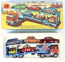 Corgi Toys Gift Set 41, "Transporter" to include Ford Articulated Car Transporter, red and silver