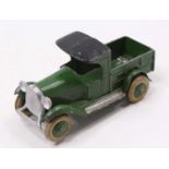 A Taylor & Barrett No. 112 pre-war lead transport truck, comprising green body with black roof and