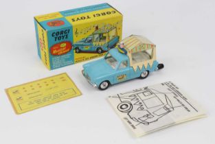 Corgi Toys No. 474 Musical Walls ice cream van, Ford Thames in light blue and cream, musical feature