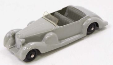 A Dinky Toys loose model of a 38C Lagonda Sports Coupe, having a grey body with black hubs (NM)