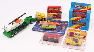 Matchbox group of seven models to include; Superfast No.17 The Londoner, Superfast Mercedes No.6 ,