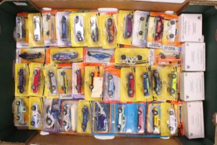 One tray containing a quantity of late issue Matchbox diecast vehicles and miniatures, some examples