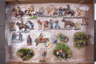 A collection of American Wild West by Minimen models, including Little Big Horn, Mitch Boyer,