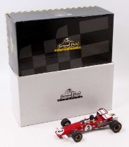 An Exoto Grand Prix Classics 1/18 scale model of a Ferrari Formula One 312B, 1970 Mexico Grand