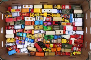 One tray containing a quantity of Matchbox Superfast and Regular Wheel diecast vehicles, including a