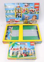 A vintage Lego boxed construction kit group, to include No. 6392 Airport, together with a No. 6376