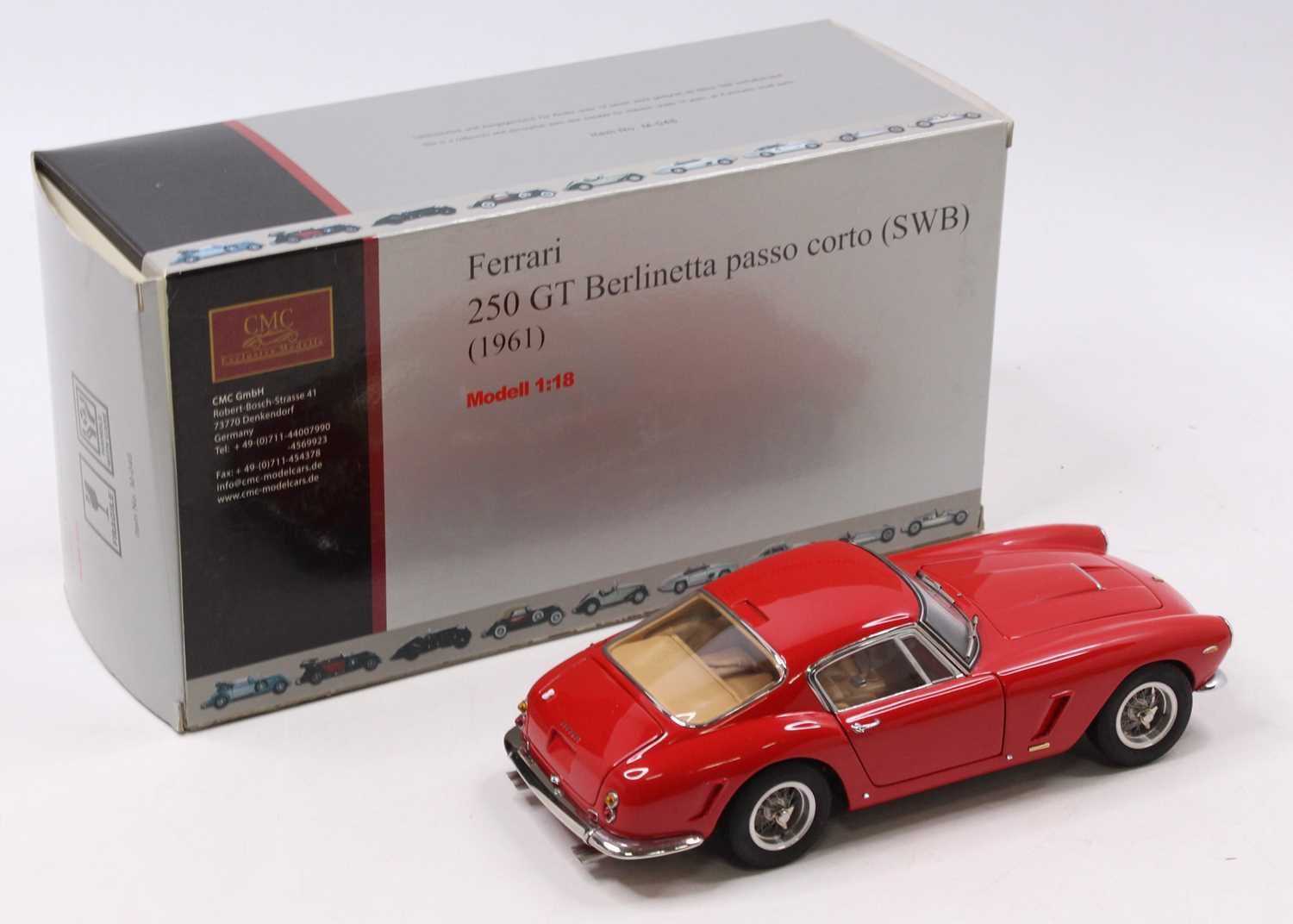 A CMC Exclusive Models No. M-46 1/18 scale model 1961 Ferrari 250 GT Berlinetta Passo Corto (SWB), - Image 2 of 3