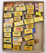 One tray containing a quantity of Matchbox 1/75 series and Superfast empty boxes, and boxed