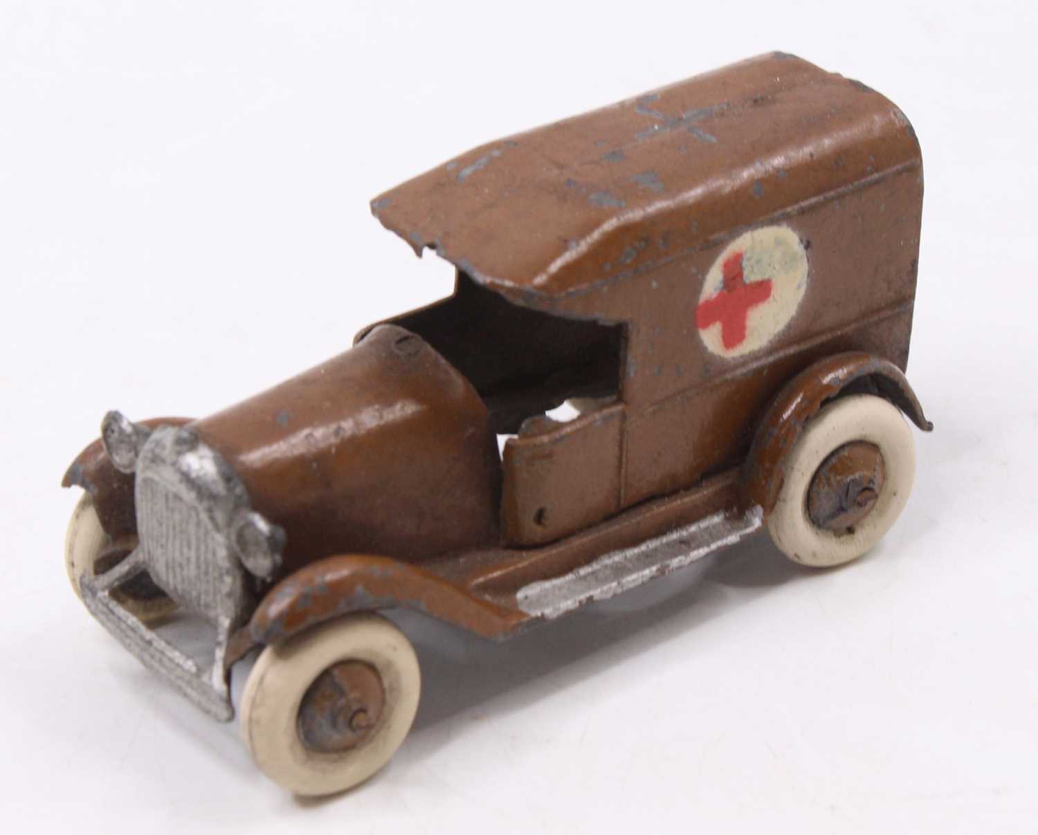 A Taylor & Barrett No. 114A pre-war lead military ambulance comprising of brown body with matching