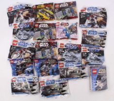 One tray containing a quantity of Lego Star Wars construction sets to include No. 8031 V-19 Torrent,