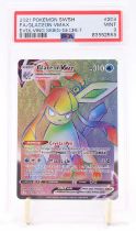 A PSA Graded 2021 Pokemon Sword and Shield Evolving Skies "Glaceon" VMAX Full Art Secret Rare number