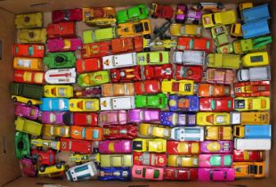 One tray containing a quantity of mixed Matchbox Regular Wheels and Superfast diecasts to include