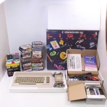 A Commodore 64C Light Fantastic Console, together with a quantity of mixed games and cassettes