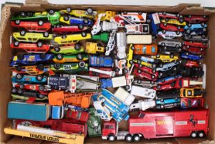 One tray containing a quantity of mixed Matchbox late issue Superfast and King Size models including